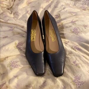 Salvatore Ferragamo Black Heels Classic Design